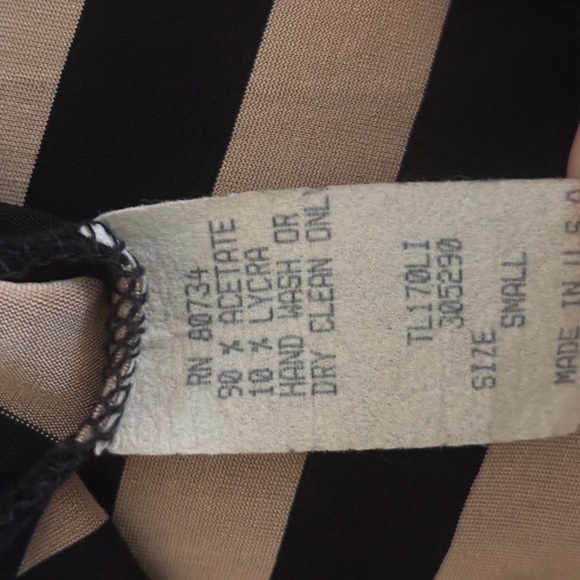 Vintage The Limited 1990s Black Tan Long Sleeve Top - Picture 9 of 13